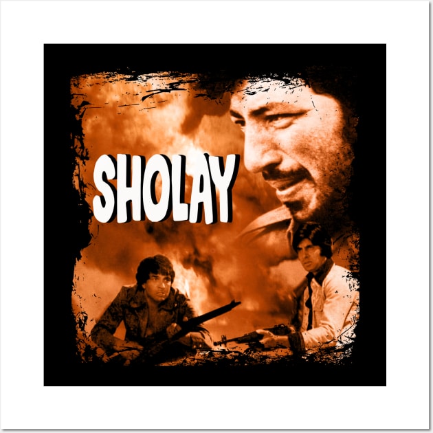 Gabbar Singh The Iconic Villain of Sholays Wall Art by ElinvanWijland birds